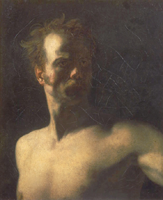 Halbakt eines Mannes à Jean Louis Théodore Géricault