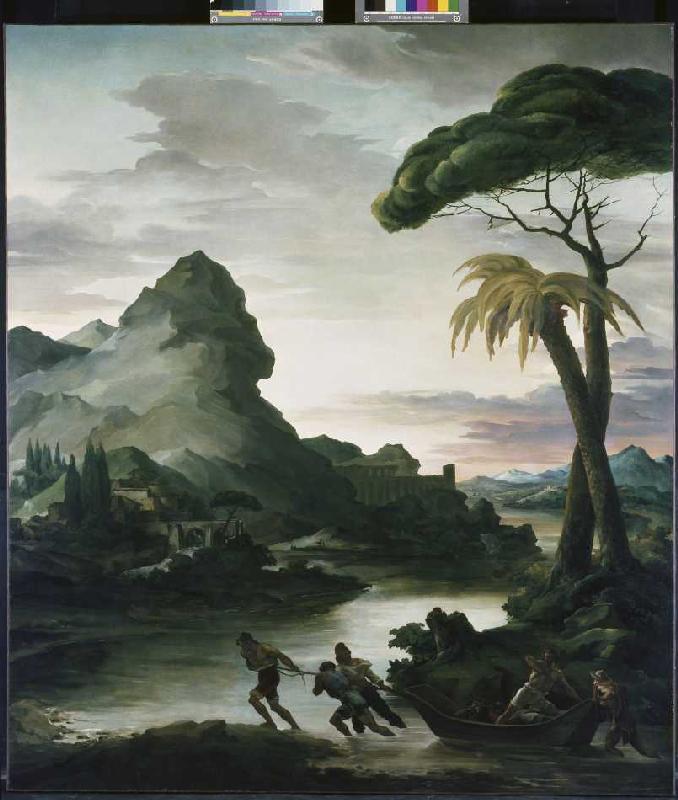 paysage héroïque avec des pêcheurs à Jean Louis Théodore Géricault