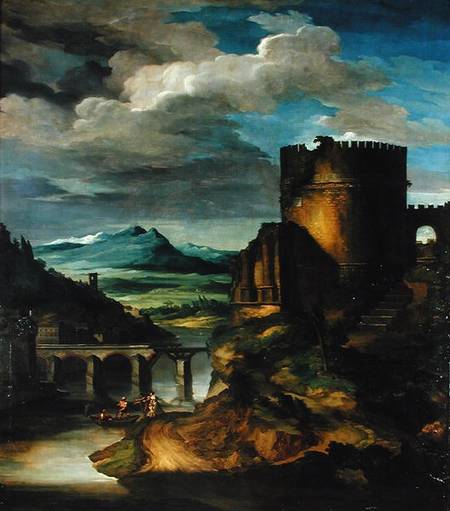 Italian Landscape or, Landscape with a Tomb à Jean Louis Théodore Géricault