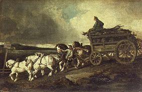 La voiture de charbon à Jean Louis Théodore Géricault