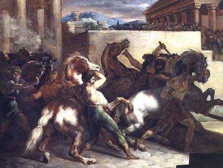 The Wild Horse Race at Rome à Jean Louis Théodore Géricault