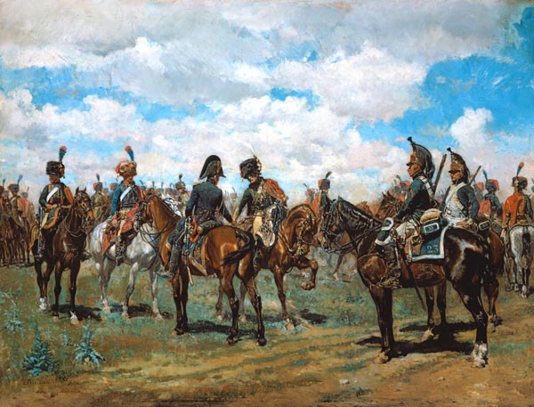 Soldiers on horseback à Jean-Louis Ernest Meissonier