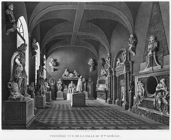 First view of the 17th century room, Musee des Monuments Francais, Paris, illustration from ''Vues p à Jean Lubin Vauzelle