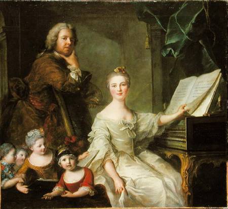 The Artist and his Family à Jean Marc Nattier