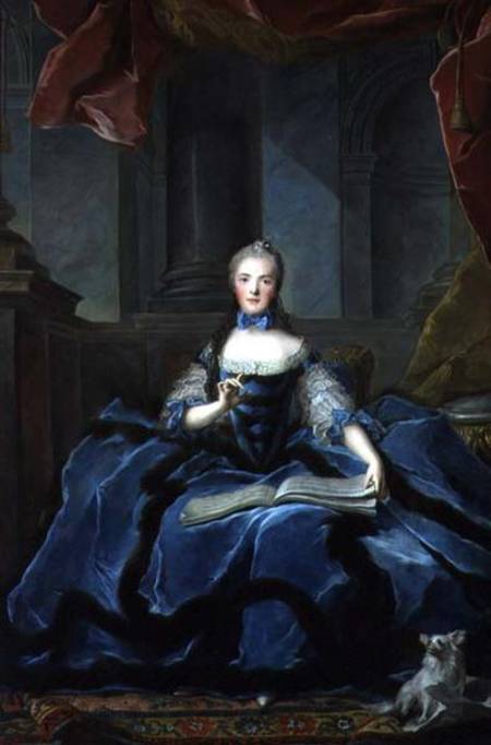 A Portrait of Marie Adelaide (1759-1802) Daughter of Louis XV à Jean Marc Nattier