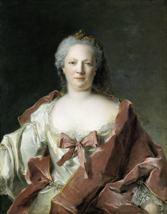 Portrait of Anna Elisabeth Leerse à Jean-Marc Nattier