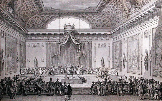 Assemblee des Notables Presided over Louis XVI (1754093) 1787 à Jean Michel le Jeune Moreau
