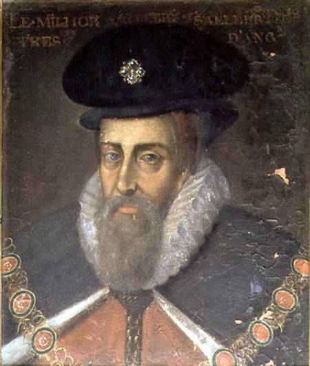 Portrait of Robert Cecil (c.1563-1612) 1st Earl of Salisbury and 1st Viscount Cranborne à Jean Mosnier