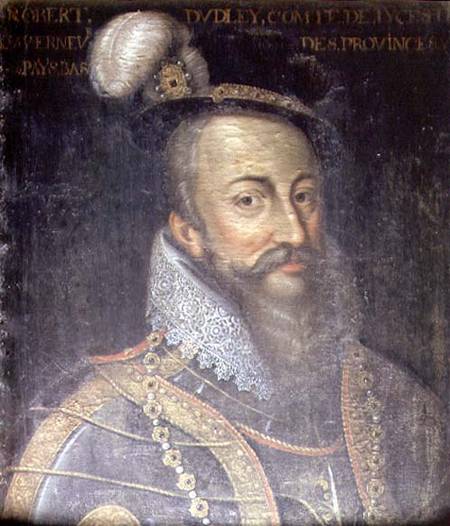 Portrait of Robert Dudley (1532-88) Earl of Leicester à Jean Mosnier