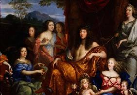 The Family of Louis XIV (1638-1715) 1670  (detail of 60094)