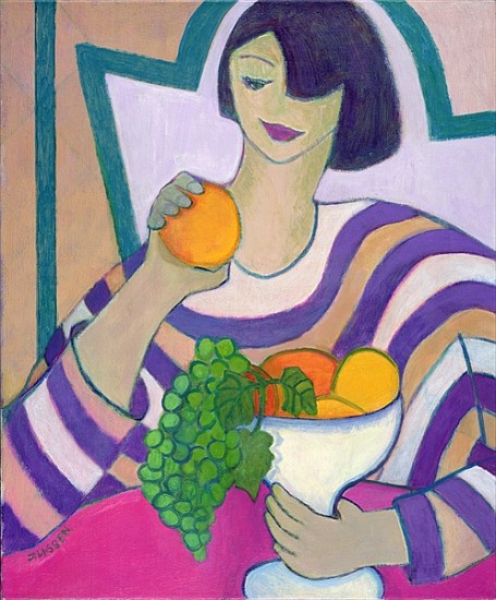 Forbidden Fruit, 2003-04 (acrylic on canvas)  à Jeanette  Lassen