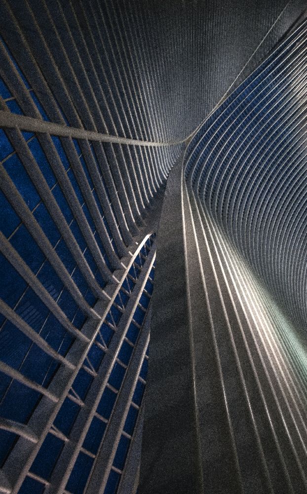 Calatrava lines at the blue hour à Jef Van den