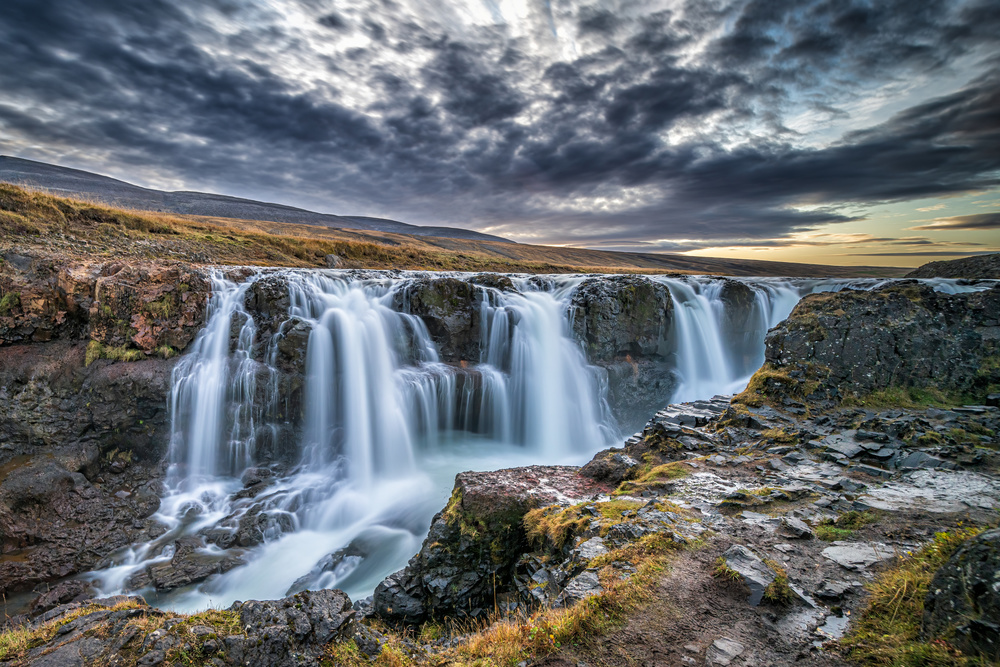 Unknown falls in Iceland à Jeffrey C. Sink