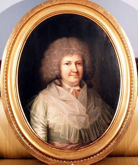 Portrait of a lady, Mrs. Mackway à Jens Juel