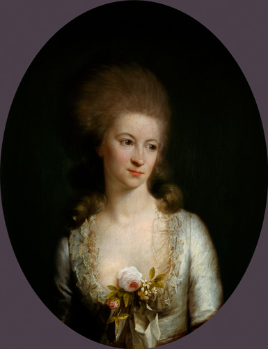 Portrait of Eleonore V. Hennings à Jens Juel