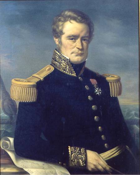 Portrait of Jules Dumont d'Urville (1790-1842) à Jerome Cartellier
