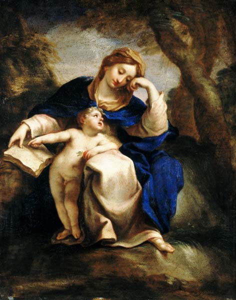 Dieu mère avec l'enfant Jesus à Jerzy Eleuter Szymonowic-Siemigowski