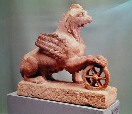 Griffin with the Wheel of Fortune, from Erez à École juive