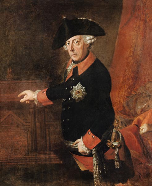 Frederick II The Great of Prussia, c.1763 à J.H.C. Franke