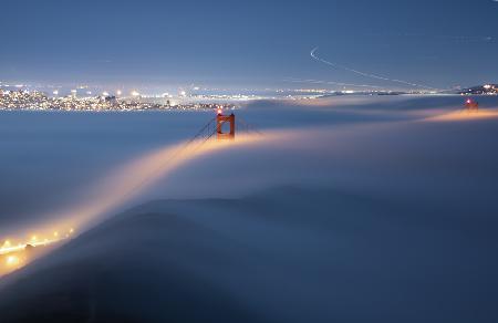 The magic Blanket over Golden Gate Bridge