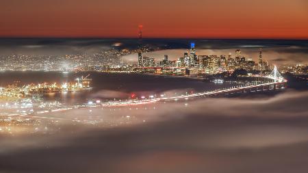 City within the fog