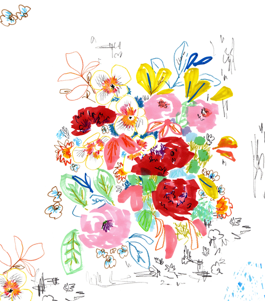 Floral Sketch 3 à Jo Chambers
