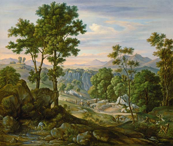 Italian Landscape à Joachim Faber