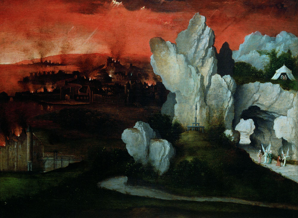 Landscape with the Destruction of Sodom and Gomorrah à Joachim Patinir