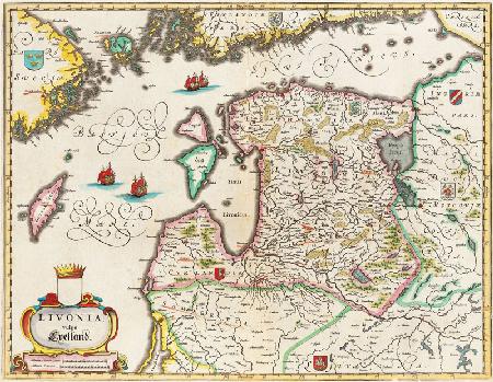 Livonia Map, Vulgo Lyefland, Atlas Maior