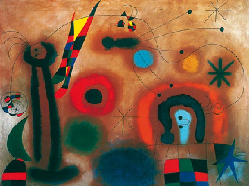 Libellule aux ailerons rouges  - (JM-879) à Joan Miró