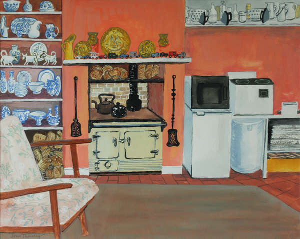 Cottage Kitchen,Red Cottage Studios,Suffolk with Rayburn à Joan  Thewsey