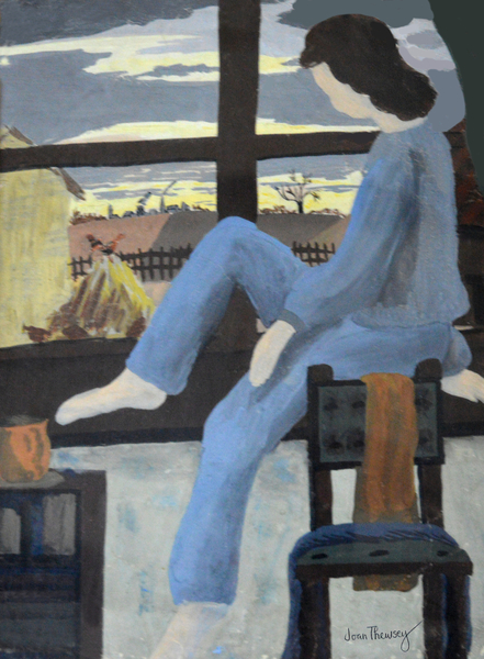 Girl Watching the Dawn à Joan  Thewsey