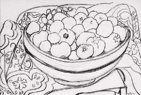 Quince in a Large Bowl