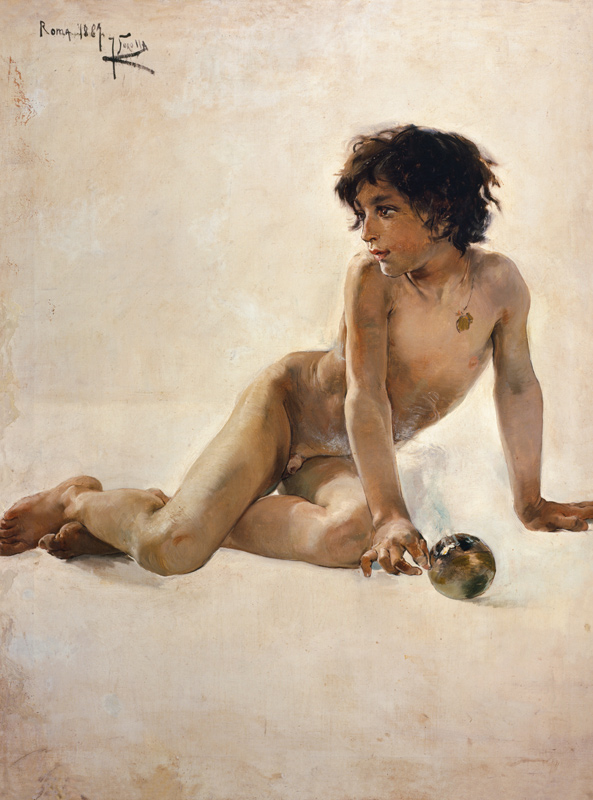 portrait d'un garçon nu (Akademia) à Joaquin Sorolla