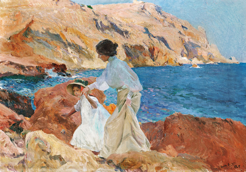 Clotilde And Elena On The Rocks, Javea à Joaquin Sorolla