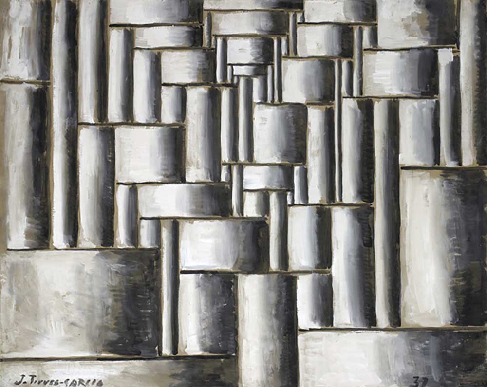 Composición abstracta tubular, 1937 à Joaquin Torres-Garcia