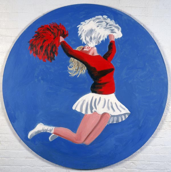 Cheerleader Tondo, 2001 (oil on canvas)  à Joe Heaps  Nelson