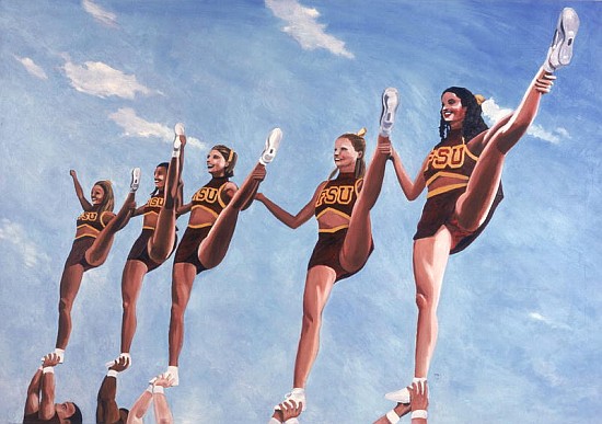Florida State Cheerleaders, 2002 (oil on canvas)  à Joe Heaps  Nelson
