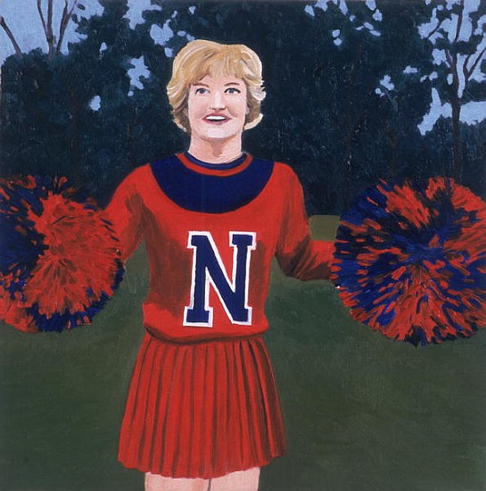 ''N'' Cheerleader, 2000 (oil on panel)  à Joe Heaps  Nelson