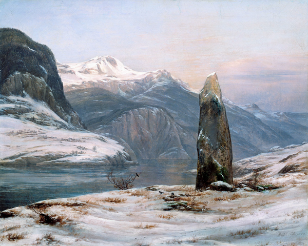 Winter at the Sognefjord à Johan Christian Clausen Dahl