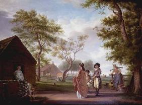 Country Landscape with Figures