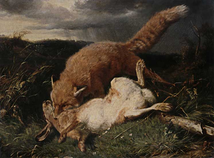 Fox and Hare à Johann Baptist Hofner