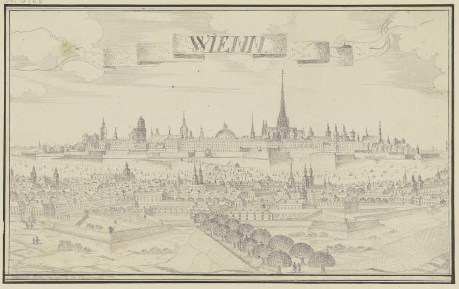 View on Vienna à Johann Baptist Reiser