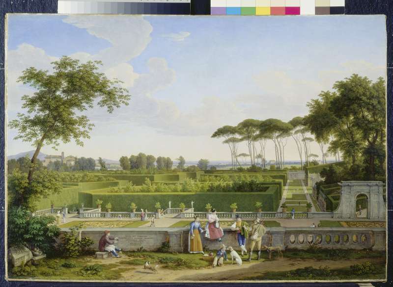 Park der Villa Pamphili à Johann Christian Reinhart
