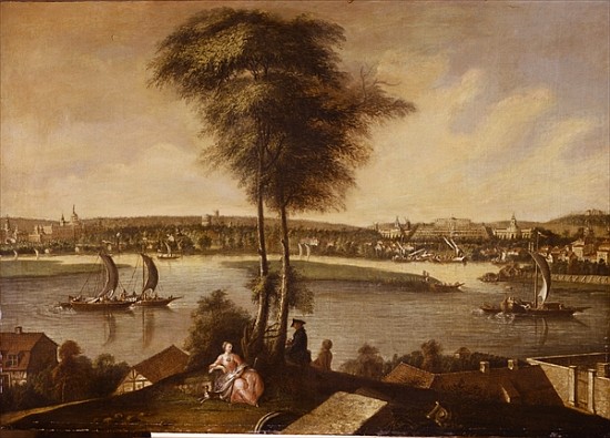 View of the Sanssouci park from Brauhausberg à Johann Friedrich Meyer