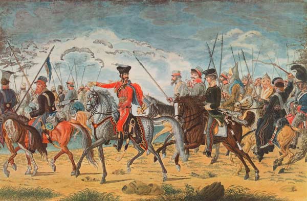 Russische Reiterei à Johann Friedrich Naumann