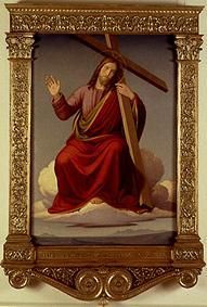 le Sauveur dans les nuages avec la croix sur l'épaule à Johann Friedrich Overbeck
