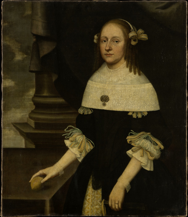 Portrait of Maria Margareta von Holzhausen à Johann Friedrich Trescher