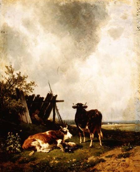 The Cows à Johann Friedrich Voltz