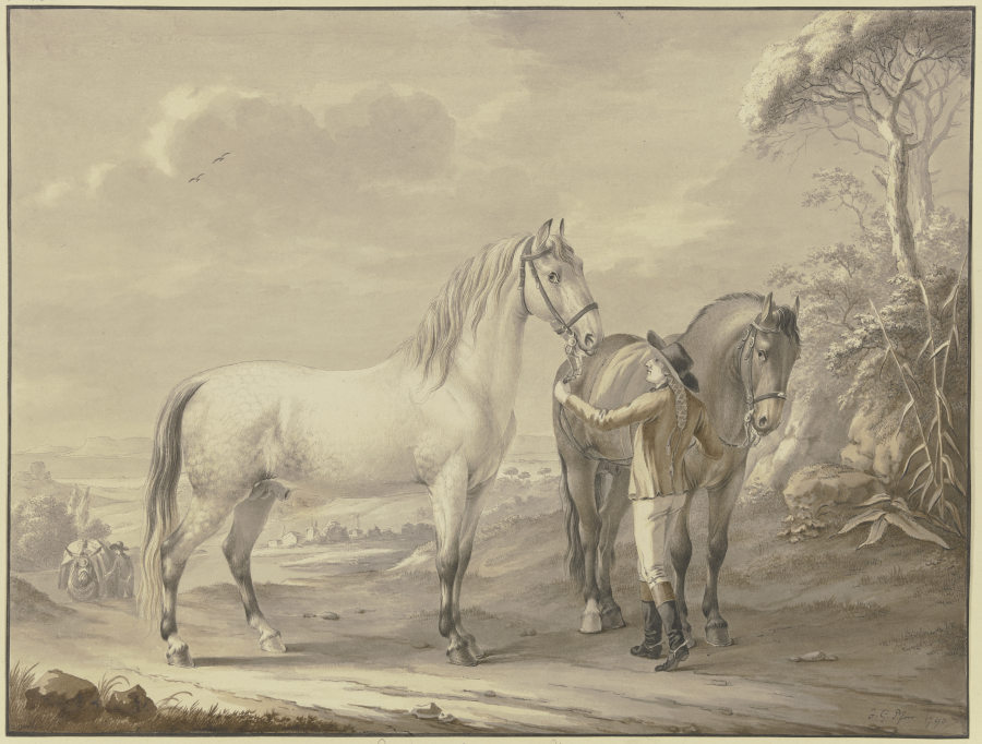 Neapolitan horses à Johann Georg Pforr